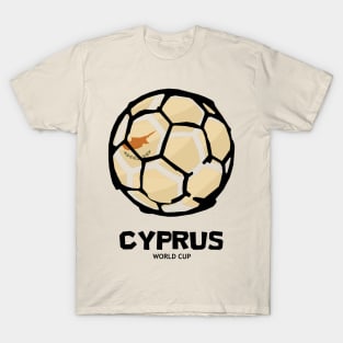 Cyprus Football Country Flag T-Shirt